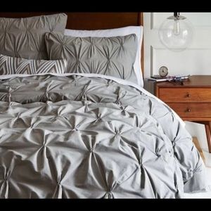 New west elm pintuck duvet cover